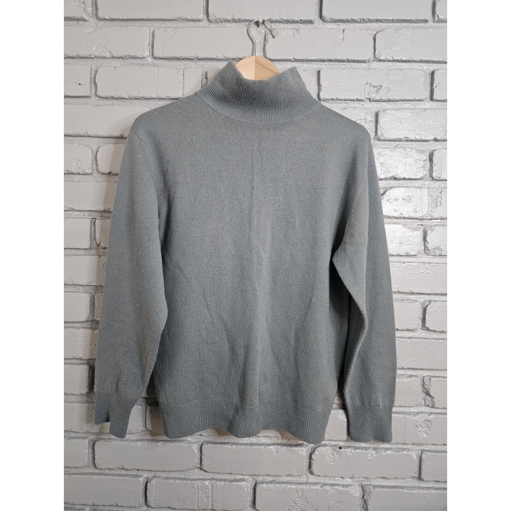 Vintage I. Magnin‎ Design Studio Women's Green 100% 2 Ply Cashmere Sweater...